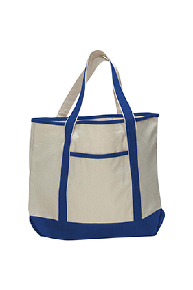 Q-Tees Large Canvas Deluxe Tote | McCrearys-Tees-