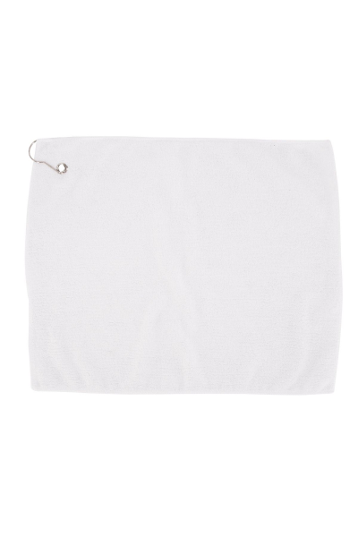 Carmel Towels Flat Face Microfiber Golf Towel with Grommet