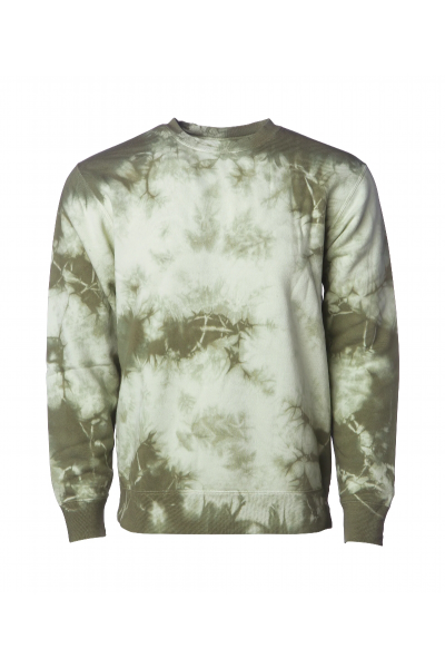 Independent Trading Co. Unisex Midweight Tie Dye Crew