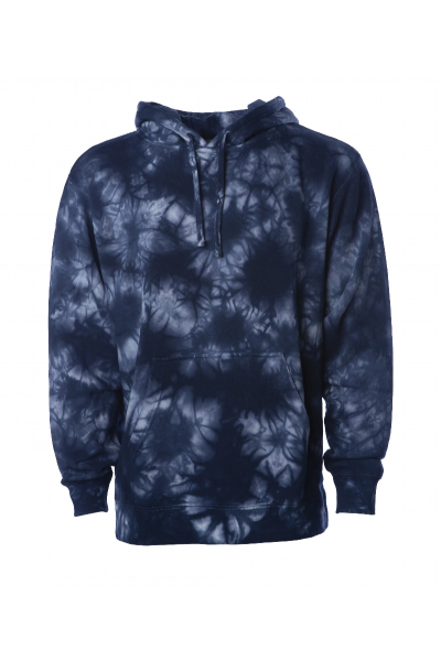 Independent Trading Co. Unisex Midweight Tie Dye Hooded Pullover